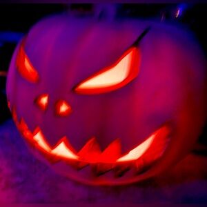 RARE Vintage 1990s Halloween Trendmasters Lighted Blow Mold 🎃 Jack O Lantern